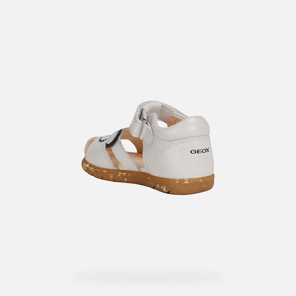 Sandalias Geox Bebe Branco - Alul Girl - AFMCT4028